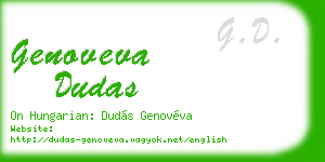 genoveva dudas business card